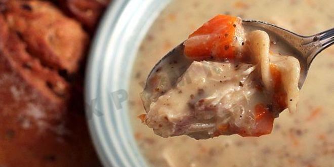 Рецепт куриного сливочного супа с овощами