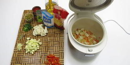 Шаг 1: минестроне с курицей в мультиварке