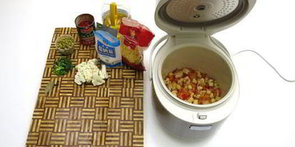 Шаг 3: минестроне с курицей в мультиварке