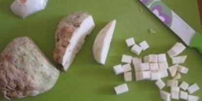 Шаг 2: овощного крема-супа с сухариками