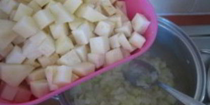 Шаг 3: овощного крема-супа с сухариками