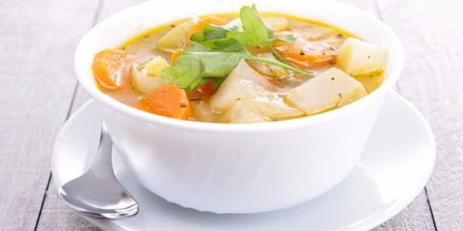 Рецепт овощного супа на говяжьем бульоне