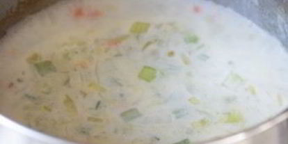 Шаг 3: овощного супа ны молоке