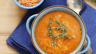 Рецепт Овощного супа с чечевицей