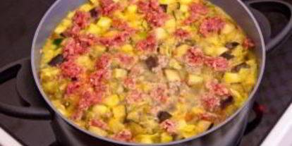 Шаг 15: овощного супа с фаршем