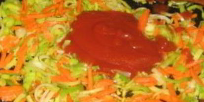 Шаг 2: овощного супа с индейкой