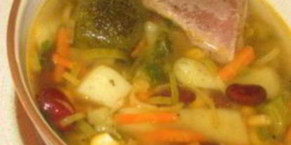 Шаг 3: овощного супа с индейкой