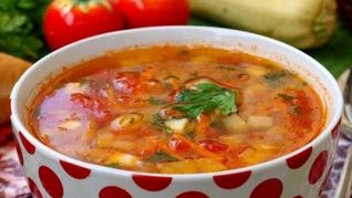 Рецепт Овощного супа с кабачками
