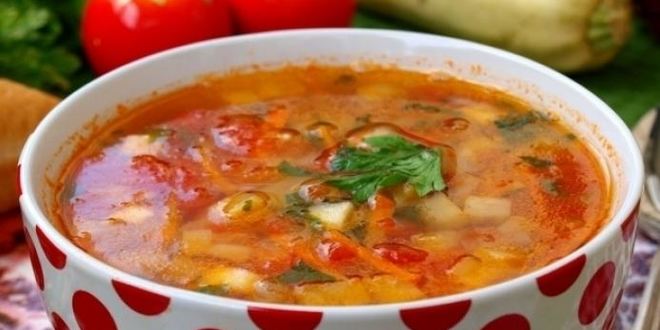 Рецепт Овощного супа с кабачками