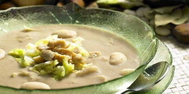 Рецепт Овощного супа с каштанами и грибами