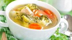 Рецепт Овощного супа с хреном и горчицей