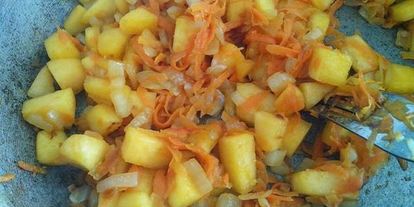 Шаг 3: овощного супа с куриными кнелями