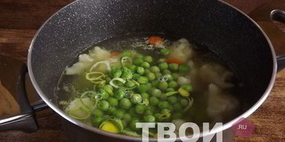 Шаг 3: овощного супа с курицей