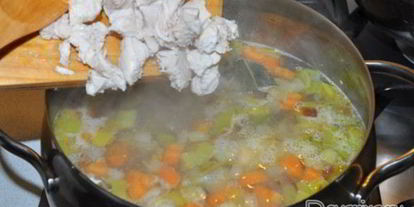 Шаг 4: овощного супа с луком-пореем