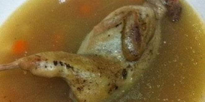 Рецепт овощного супчика с перепелкой