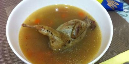 Шаг 4: овощного супчика с перепелкой