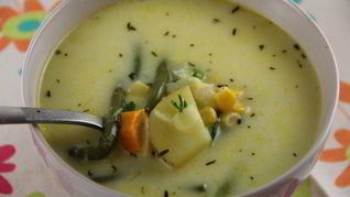 Рецепт Североамериканского овощной суп Суккоташ