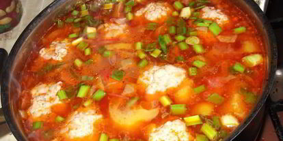 Шаг 6: супа овощной с фрикадельками