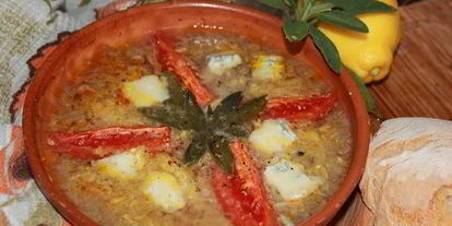 Шаг 4: запеченного овощной суп с горгонзолой и шалфеем