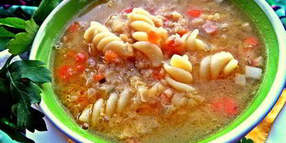 Шаг 6: чечевичной похлебки с фузилли