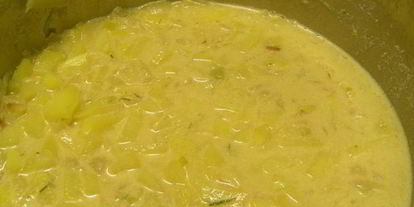 Шаг 3: густой похлебки с картофелем, мидиями и треской