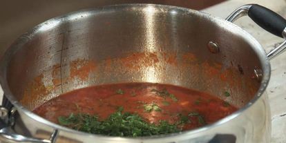 Шаг 3: мексиканской похлебки с мясными шариками