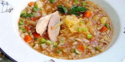 Шаг 5: похлебки из перловой крупы с индейкой