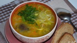 Рецепт Постного грибного супа в мультиварке