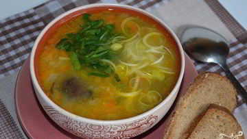 Рецепт Постного грибного супа в мультиварке