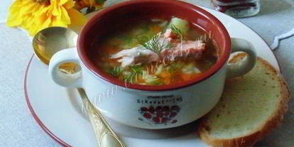 Шаг 10: рассольника с форелью