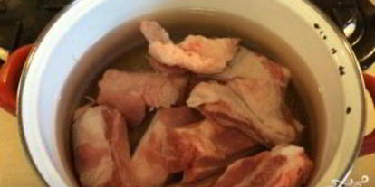 Шаг 1: рассольника с говядиной и перловкой