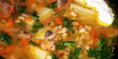 Шаг 4: рассольника с говядиной и перловкой