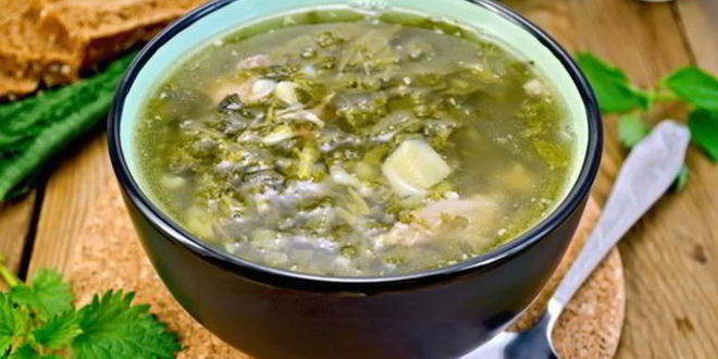 Рецепт рассольника с крапивой и щавелем