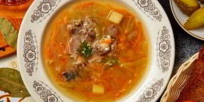 Шаг 4: рассольника с куриными сердечками