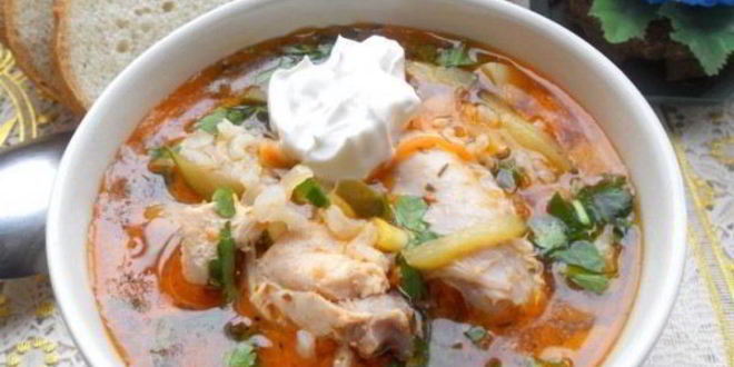 Рецепт рассольника с курицей