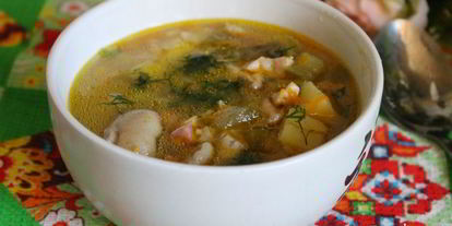 Шаг 7: рассольника с маслятами и ветчиной