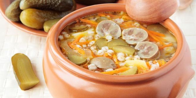 Рецепт рассольника с почками