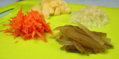 Шаг 2: рассольника с пшеном