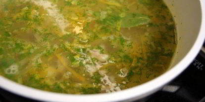 Шаг 6: рассольника с пшеном