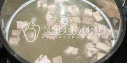 Шаг 6: рассольника с рисом и языком