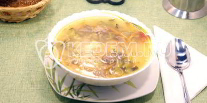 Шаг 7: рассольника с рисом и языком