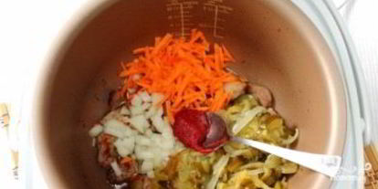 Шаг 2: рассольника со свининой в мультиварке