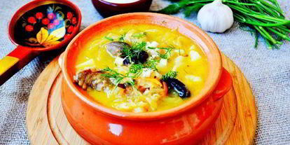 Шаг 5: кислых щей с утиными потрошками и черносливом