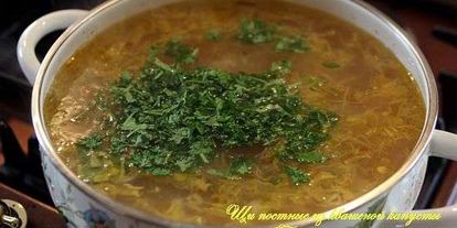 Шаг 31: постных щей из квашеной капусты