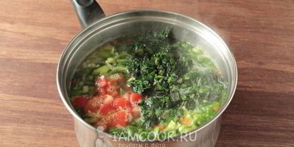 Шаг 9: постных зеленых щей с крапивой и китайским чесноком