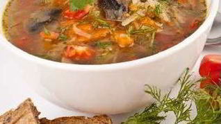 Рецепт Русских щей с грибами
