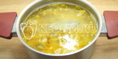 Шаг 6: щей грибных с перловкой