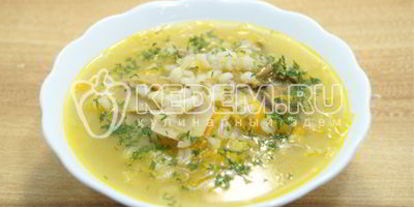 Шаг 7: щей грибных с перловкой