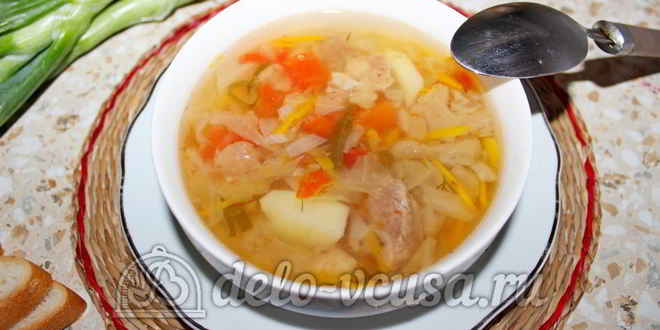 Рецепт Щей из квашеной капусты в мультиварке