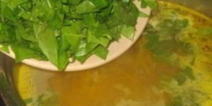 Шаг 8: щей из щавеля с курицей